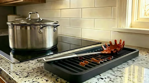 Vista 6 de Bandeja organizadora para fregadero de cocina de silicona, soporte de esponja y protector de encimera Plato y bandeja dispensadora de jabón
