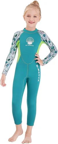 Vista 9 de Traje de neopreno de cuerpo completo para niños y niñas, traje de baño térmico de 0.098 pulgadas para niños pequeños, jóvenes, adolescentes, manga