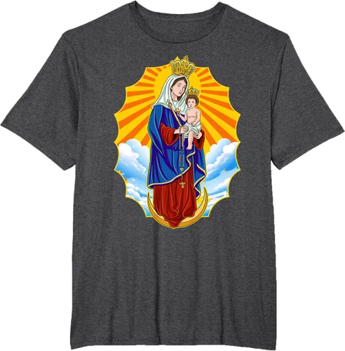 Vista 18 de Chinita Chiquinquira Venezuela Maracaibo Virgen Chiquinquira Chinita Zulia Camiseta negra