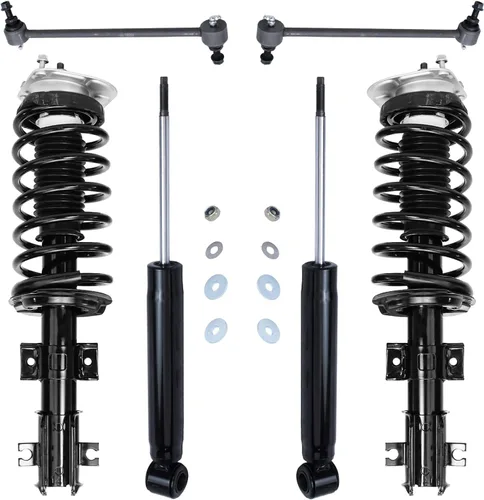 Vista 74 de Detroit Axle - Kit de puntales delanteros de 6 piezas para Ford Escape 2014-2019, 2 puntales y muelles helicoidales, 2 enlaces de barra