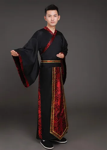 Vista 3 de Disfraz tradicional chino de Kung Fu Hanfu para hombre