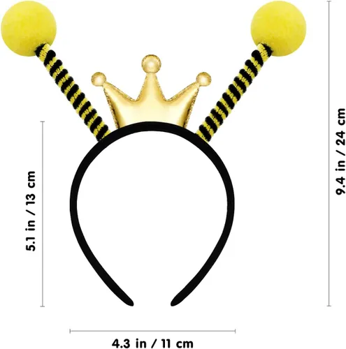 Vista 6 de FRCOLOR 9Pcs Bee Headbands for Party Bee Tentacle Headbands Bee Hair Hoop Tentacle Hair Band Costume Headband for Kids Adult