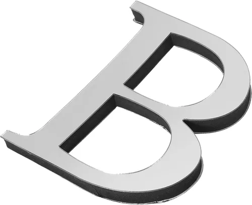 Vista 22 de PATIKIL Adhesivos de pared de acrílico 3D con letras S autoadhesivas para decoración del hogar, letrero artístico, para bricolaje, decoración