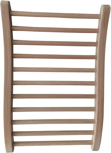 Vista 2 de Respaldo universal para sauna en forma de S (madera de cicuta canadiense premium)