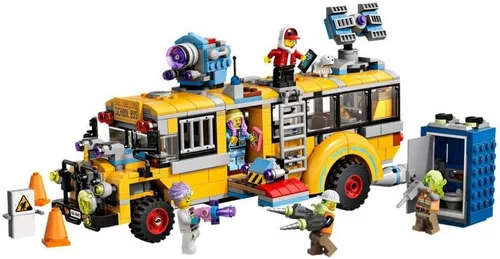 Vista 2 de LEGO Bus de intercepción paranormal lateral oculto 3000 70423 Kit de construcción de realidad aumentada [AR] con autobús de juguete, aplicación