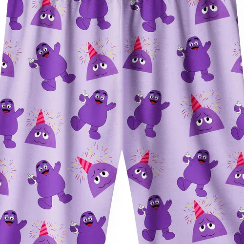 Vista 7 de Grimace Costume for Kids Boys Girls Monster Cute Shirts and Pants Cartoon T-Shirt Home Clothes for Kids 4-12 Years