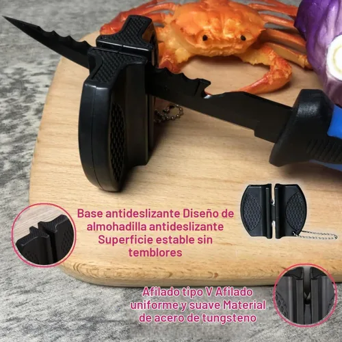 Vista 4 de Juego de 2 cuchillos de filete, cuchillos de filete de acero inoxidable de 5 y 7 pulgadas para pescado, equipo de pesca, juego de herramientas de 2