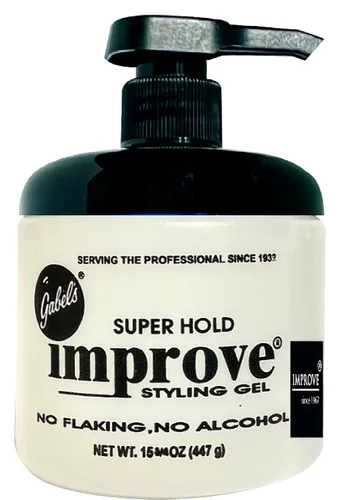 Vista 2 de Improve Gabel's Styling Gel Blue Regular Hold (15.75 oz / 1 libra) Bomba central Authentic Gabel's Manufacturer Direct tiene el logotipo