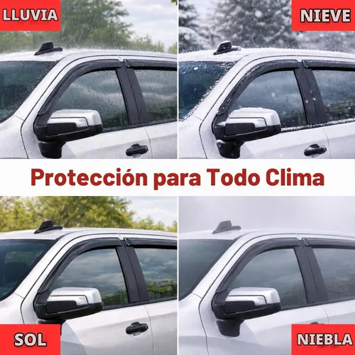 Vista 6 de KPY Moldura deflectora de viento con protección contra la lluvia compatible con Mazda CX-3 2016-2021 (CX3), 4 unidades, para ventana lateral