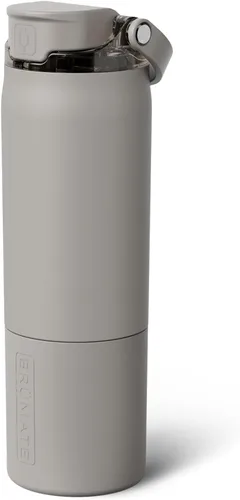 Vista 61 de BrüMate Rise - Botella de agua de 25 onzas con pajita de silicona cubierta 100 % a prueba de fugas, botella de agua de acero inoxidable aislada