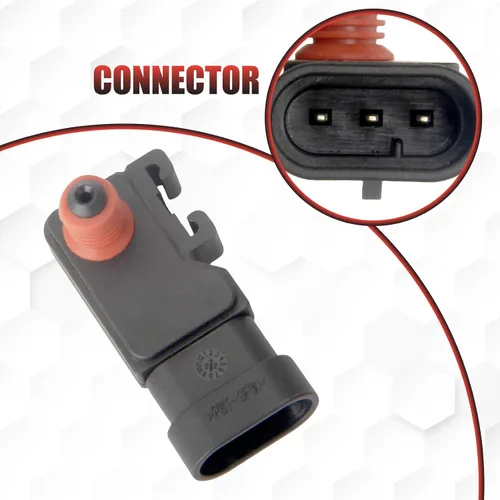 Vista 3 de 16212460 Sensor de presión absoluta del colector compatible con Camaro Cavalier Cobalt Corvette Equinox S10 Pickup Trailblazer Envoy Passport