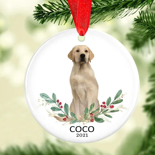 Vista 23 de Adorno de Navidad para mascotas, adorno de Beagle, regalos para amantes de mascotas, regalo conmemorativo para mascotas, recuerdo de Beagles