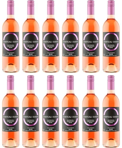 Vista 5 de Chateau Diana Zero - Alcohol Removed California Rose Wine (1x 750 ml.)