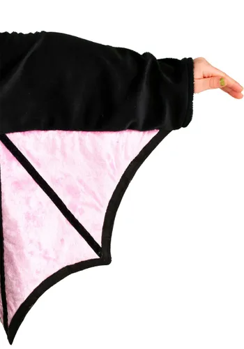 Vista 5 de Disfraz de Murciélago Vampiro para Niña Pequeña en Rosa Multicolor