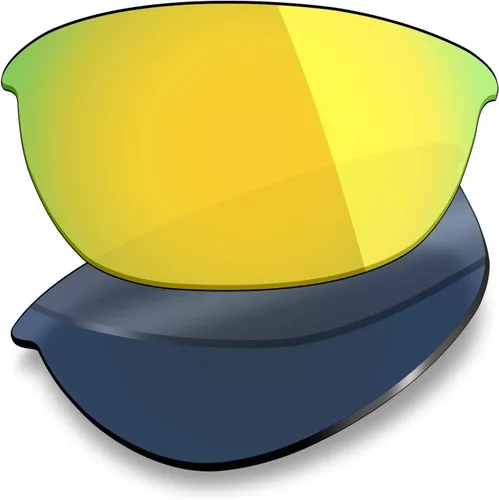 Vista 7 de Mryok 6 pares de lentes de repuesto polarizadas para gafas de sol Oakley Half Jacket 2.0 – negro sigiloso, rojo fuego, azul hielo, titanio plateado