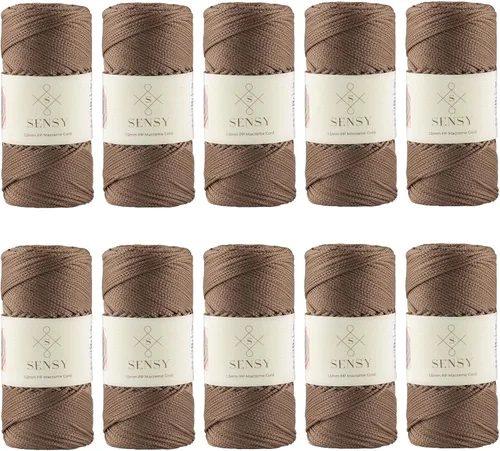 Vista 107 de Sensy Premium Cuerda de Poliéster 1.5mm (0.059 pulgadas) 164 Yardas Cuerda de Polipropileno 100% Cuerda de Macramé 1.5mm Cuerda para Bolsa