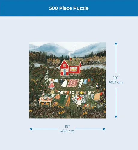 Vista 4 de New York Puzzle Company - Loré Pemberton At Brambly Hedge - Rompecabezas de 500 piezas para noches de juego familiares por Loré Pemberton