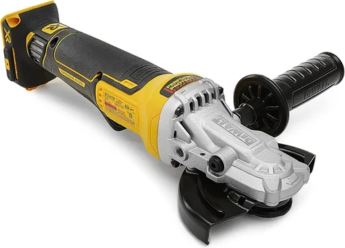 Vista 3 de DEWALT Amoladora angular 20V MAX* XR con freno, 5 pulgadas, interruptor de paleta de cabeza plana, solo herramienta (DCG413FB)