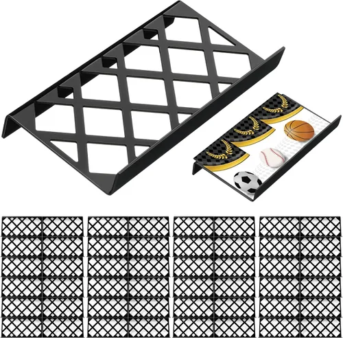 Vista 13 de Yalikop 10 soportes para tarjetas coleccionables para vitrina, hueco Elevadores modulares de acrílico de la exhibición para el juego de mesa