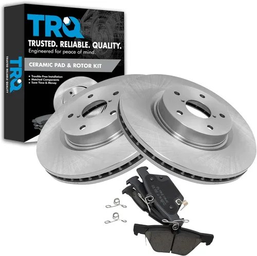Vista 75 de TRQ Juego de pastillas de freno y rotor de cerámica trasera compatible con Honda Accord V6 1998-02 3.0L con frenos de disco traseros 02-06 Acura RSX