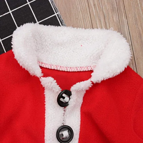 Vista 5 de ggudd Conjunto de 4 piezas de ropa de Papá Noel para bebés y niños