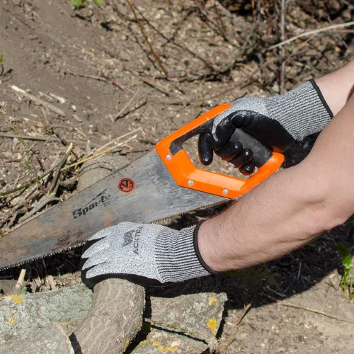 Vista 4 de Guantes de trabajo de seguridad resistentes a cortes de nivel 5 ACKTRA, 12 pares