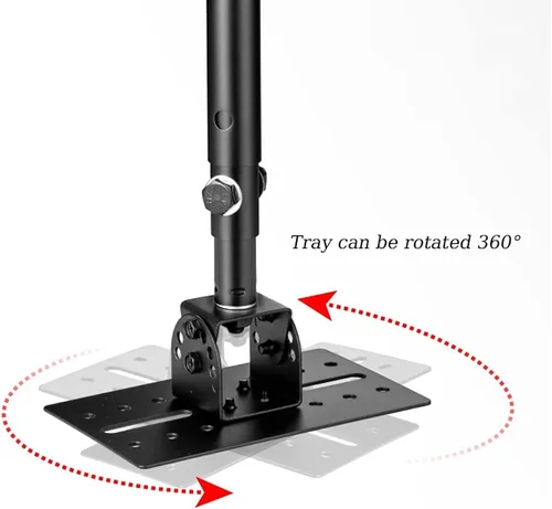 Vista 3 de Soporte de altavoz Soporte de techo para altavoz, soporte de pared para altavoz envolvente resistente, soporte de altavoz de tamaño universal que