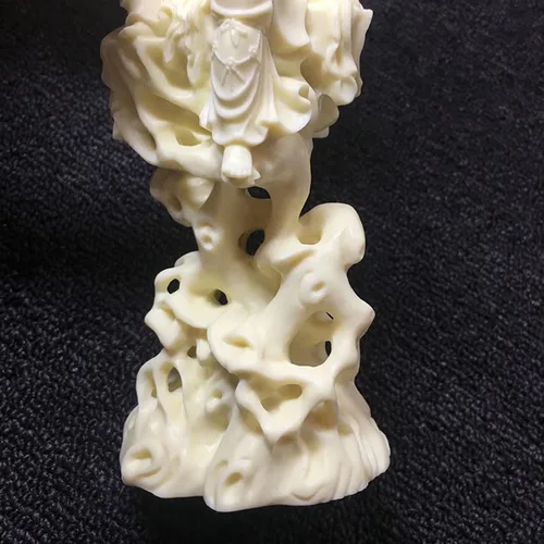 Vista 7 de Estatua de Quan yin de 7.99 pulgadas, estatua de Buda femenina Kuan yin, estatua de la divinidad de Buda guanyin para decoración de oficina en casa