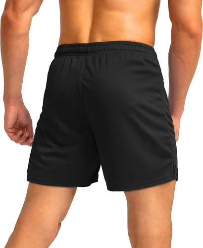 Vista 3 de G Gradual Pantalones cortos de correr para hombre con bolsillos con cremallera, secado rápido, gimnasio, atletismo, entrenamiento, pantalones cortos