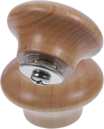 Vista 9 de Kichvoe 2 pomos de repuesto para mango de tapa de olla para utensilios de cocina, ajuste universal, pomos de tapa de sartén de madera, resistentes a