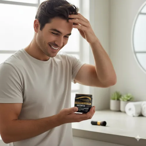 Vista 7 de Champú seco en polvo, champú en polvo seco totalmente natural para mujeres, aroma voluminizador de polvo de bebé sin aerosol, polvo orgánico