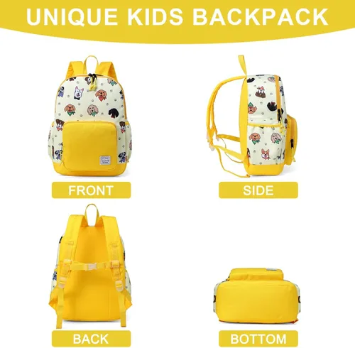 Vista 5 de VASCHY - Mochila preescolar para niños y niñas, liviana, resistente al agua, con correa en el pecho