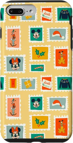 Vista 12 de iPhone 16 Disney Mickey & Minnie Mouse Holiday Christmas Santa Stamps Case