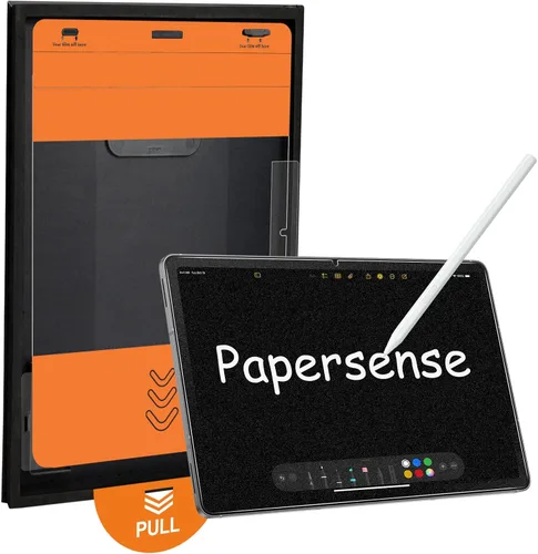 Vista 10 de OMOTON Protector de pantalla de privacidad para Galaxy Tab S10+/S9 FE+, S9+, S8+, S7 FE, S7+ Negro