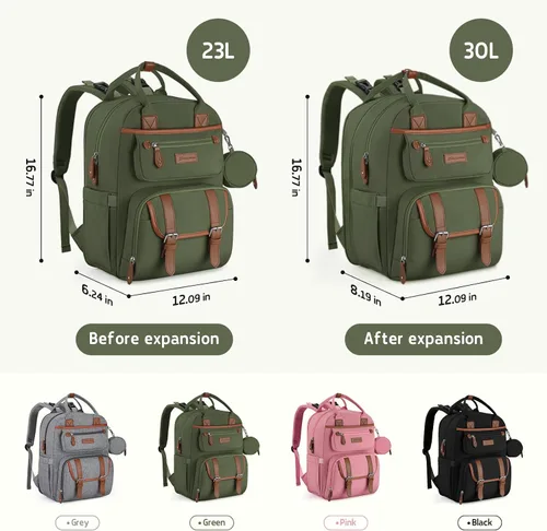 Vista 5 de Maelstrom Mochila para pañales, 30L verde militar