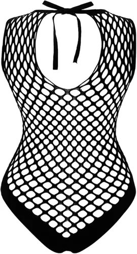 Vista 2 de Buitifo Enterizo sexy para mujer, de malla, de una pieza, babydoll, ropa de noche