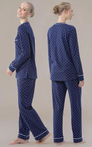 Vista 11 de PajamaGram Pijamas para mujer - Conjuntos de pijamas para mujer, camiseta sin botones, 100% algodón
