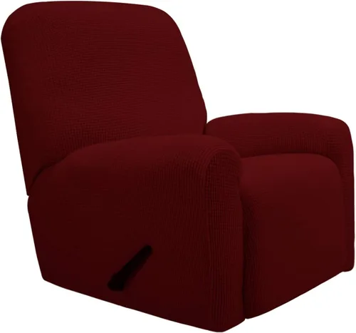 Vista 57 de PureFit Funda elástica para sofá biplaza, funda de sofá suave y antideslizante de jacquard de elastano, protector de muebles lavable con espuma