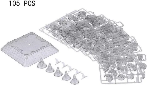 Vista 5 de Coolplay Rompecabezas musical de castillo de cristal 3D de 20 canciones para adultos, base iluminada incluida, 105 piezas