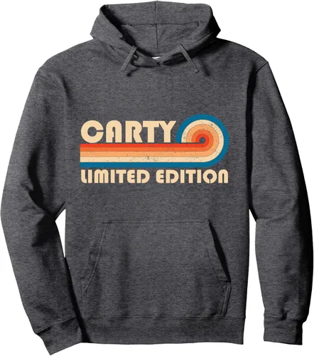 Vista 4 de CARTY - Sudadera con capucha retro de los años 80 y 90 para cumpleaños, Negro