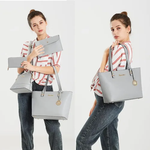Vista 7 de Soperwillton - Juego de bolsas para mujer a la moda, 5