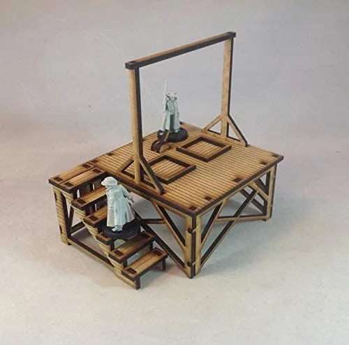 Vista 4 de Horca 1.102 in MDF Kit Tombstone Desperado Legends Old West Terrain Building