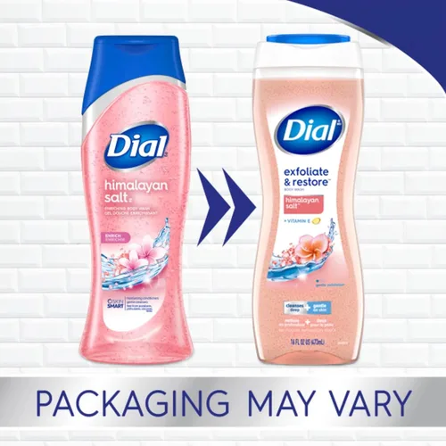 Vista 3 de Dial Gel de baño enriquecedor, sal del Himalaya, 16 onzas (paquete de 4)