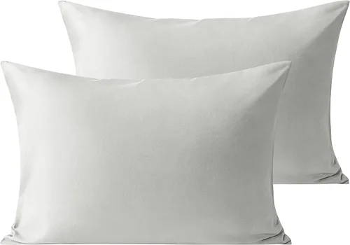Vista 11 de Funda de almohada 100% algodón ultrasuave de 800 hilos, duradera y sedosa, tejido de satén de algodón puro (funda de almohada tamaño estándar)