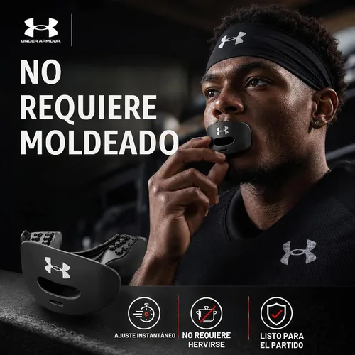 Vista 6 de Under Armour Air - Protector labial para fútbol, protección bucal completa, compatible con brákets, ajuste instantáneo
