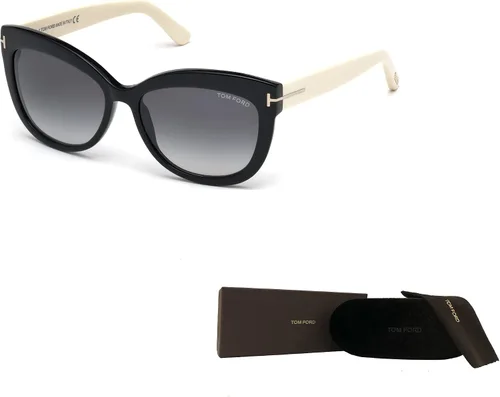 Vista 3 de Tom Ford FT0524 Alistair Geometric Sunglasses for Women BUNDLE with Designer iWear Complimentary Eyewear Care Kit