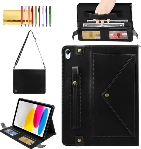Vista 141 de Funda tipo bolso para iPad mini de 5ª/4ª/3ª/2ª/1ª generación de 7.9 pulgadas, Techcircle funda ligera tipo folio con soporte bandolera con billetera