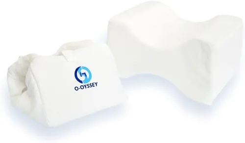 Vista 7 de O-DYSSEY Almohada ortopédica de rodilla para personas que duermen de lado, almohada de espuma viscoelástica para aliviar el dolor de cadera, ciática