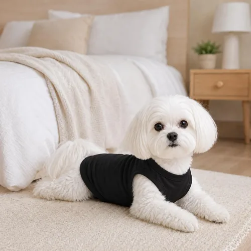 Vista 6 de Ropa para mascotas 2018, ropa para perros, camiseta en blanco, chalecos para perros pequeños, medianos y grandes, 100% algodón, chaleco de verano