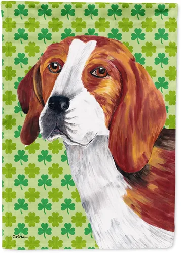 Vista 328 de Caroline's Treasures SS4442GF Affenpinscher Bandera de jardín con retrato de trébol del día de San Patricio para buzón, bandera decorativa